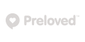 New Preloved logo high resolution in grayscale on transparent background