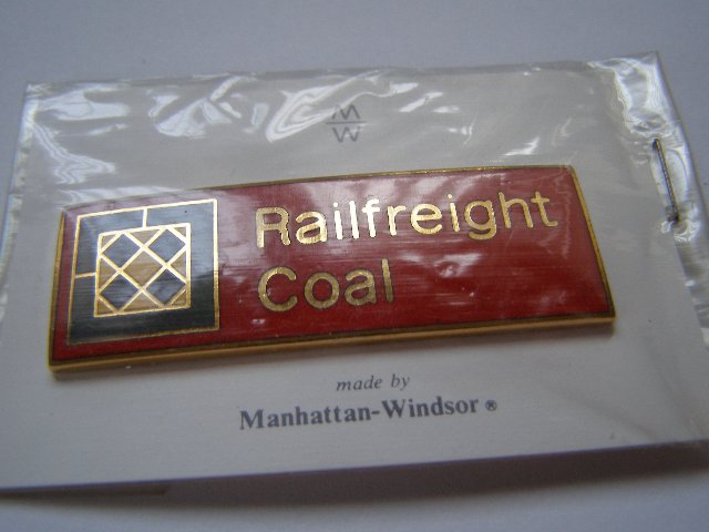 Preview of the first image of Railfreight Coal enamel badge (Incl.P&P).
