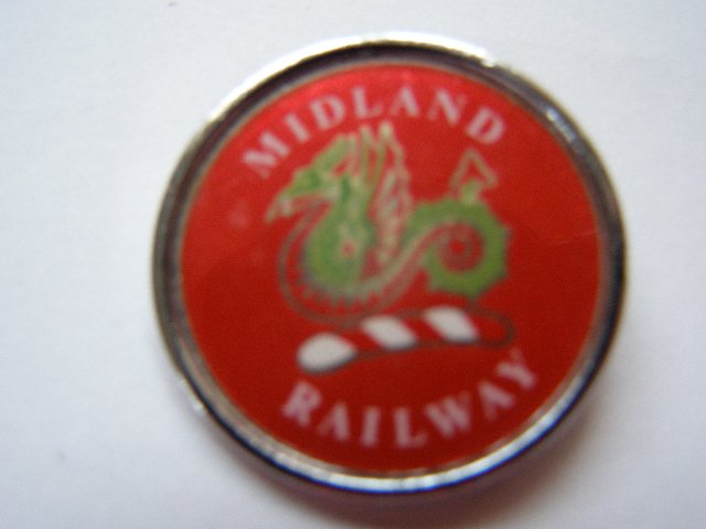 Preview of the first image of Midland Railway enamel badge (incl P&P).