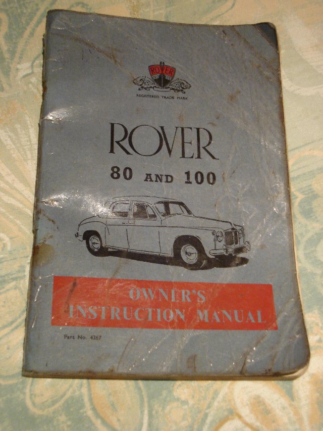 Preview of the first image of ROVER 80/100 Owners Instruction Manual.
