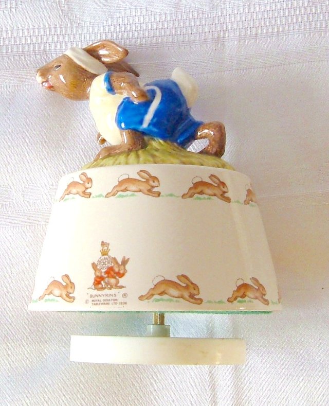 Preview of the first image of Royal Doulton Bunnykins Jogger Musical Figure.