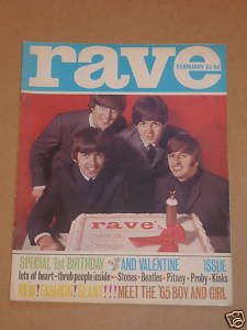 Preview of the first image of Beatles Orig UK Rave Magazine No 13  1965.