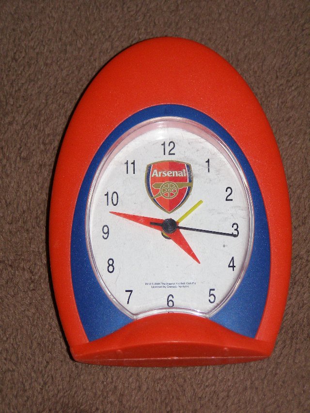 Preview of the first image of Arsenal  Alarm Clock (Incl P&P).