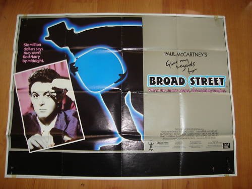 Preview of the first image of Paul McCartney Give My Regards to Broad Street Poster.