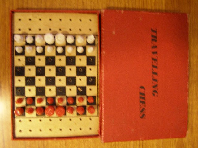 Preview of the first image of Travelling Chess 1950's (Incl P&P).