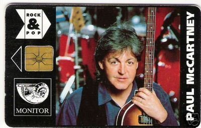 Preview of the first image of PAUL McCARTNEY PHONECARD 1994 SUPERB.