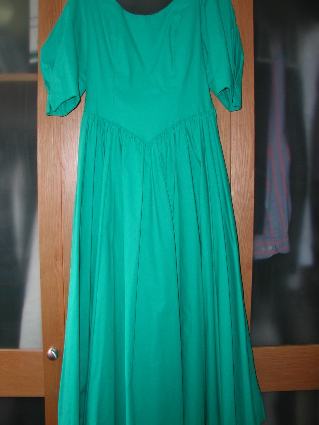 Preview of the first image of VINTAGE UNWORN Laura Ashley FL dress wedding or formal.