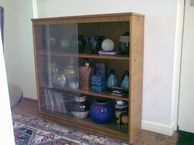 Preview of the first image of Bookcase/Display contemporary glass fronted.