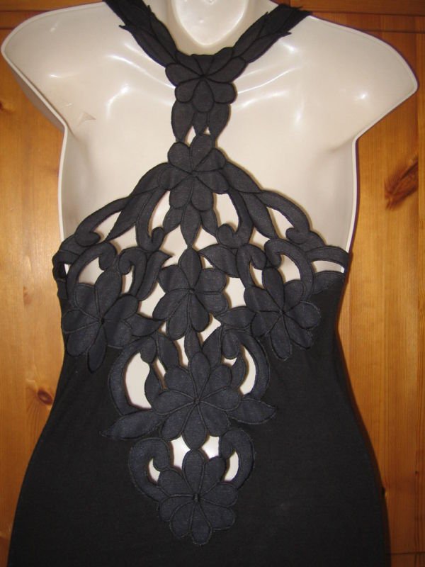 Preview of the first image of Black Cocktail/ Dance / Salsa Dress UK10-12 New RRP £40.