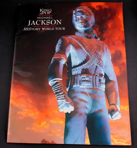 Preview of the first image of Michael Jackson Official History World Tour Programme.