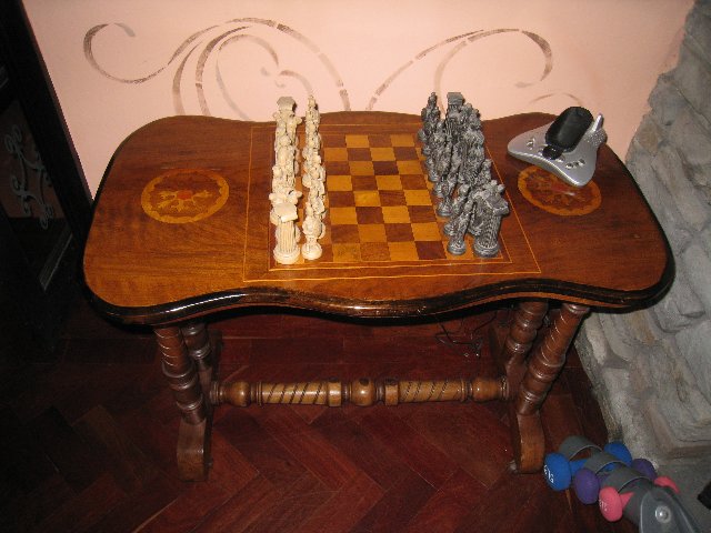 Preview of the first image of Victorian Inlaid Chess/Games table.