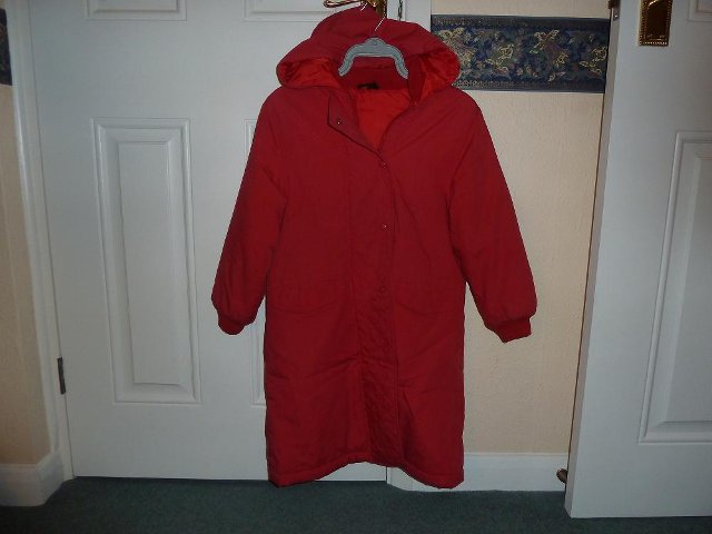 Preview of the first image of GIRL'S WASHABLE COAT WITH HOOD.