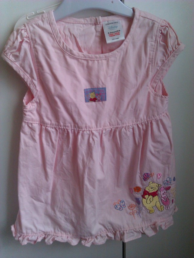 Preview of the first image of pink winnie pooh dress.