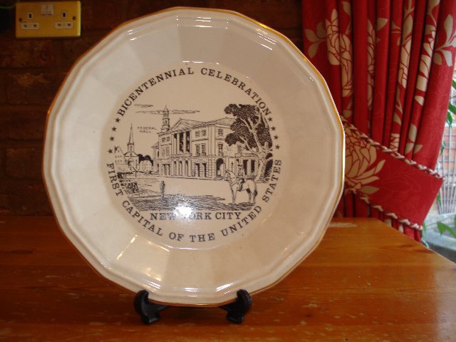 Preview of the first image of Collectors Plate 'New York Bicentennial Celebration'.