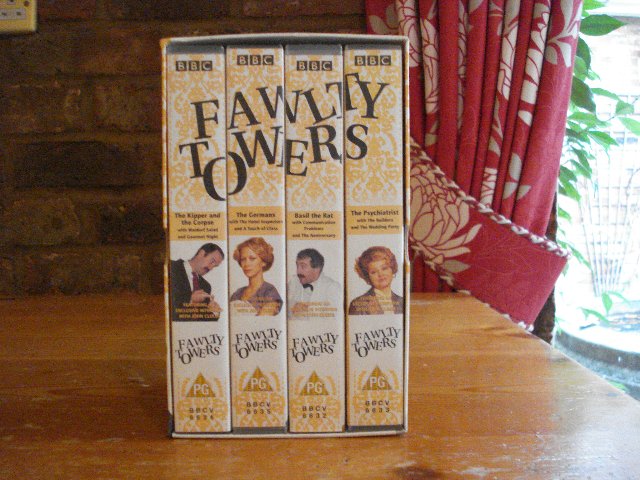 Preview of the first image of The Complete Fawlty Towers video box set.