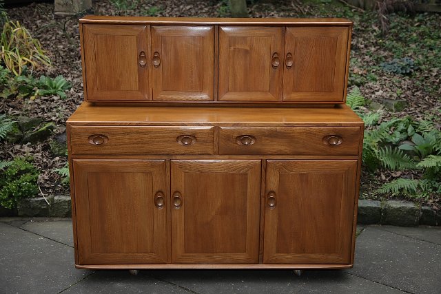 Preview of the first image of ERCOL LIGHT ELM SIDEBOARD CUPBOARD CABINET DRESSER BASE..