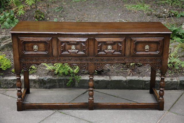 Preview of the first image of TITCHMARSH AND GOODWIN DRESSER BASE SIDEBOARD HALL TABLE..