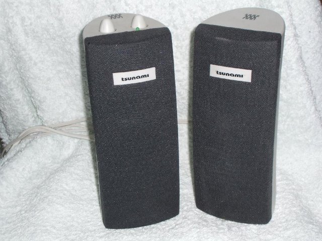 Preview of the first image of Tsunami Stereo Speakers (Incl. P&P).