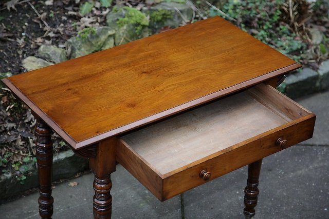 Image 2 of VICTORIAN MAHOGANY HALL SIDE END OCCASIONAL TABLE DESK