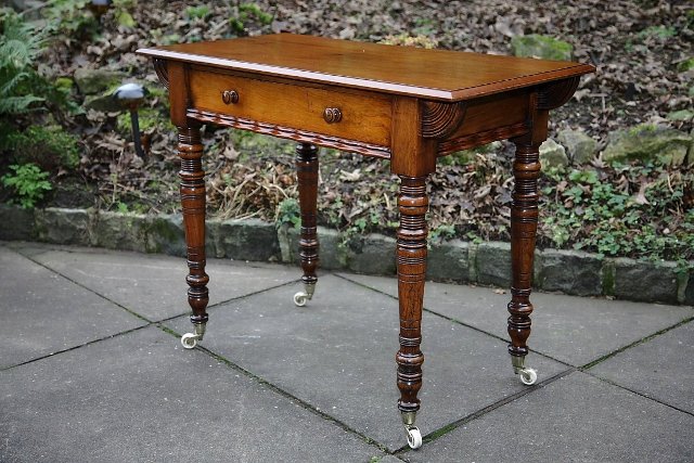 Image 3 of VICTORIAN MAHOGANY HALL SIDE END OCCASIONAL TABLE DESK