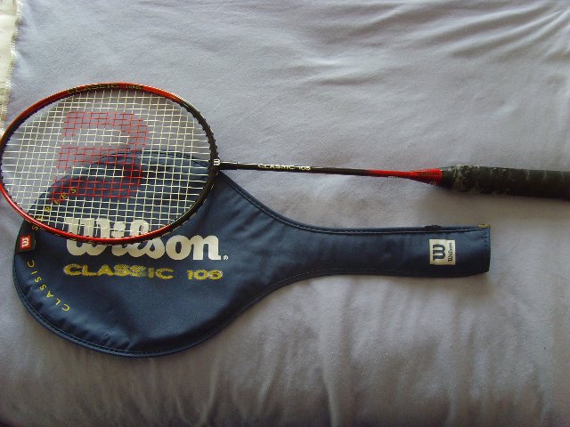 Preview of the first image of Wilson graphite shaft badminton racket.