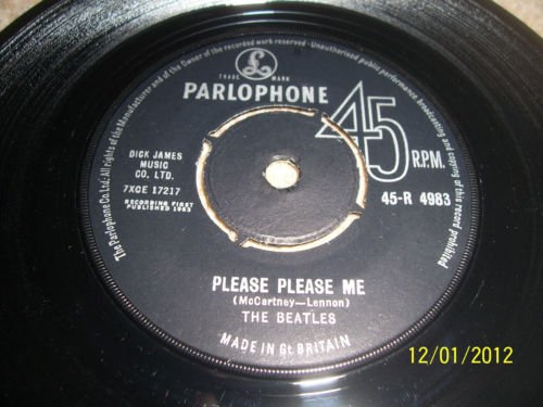 Preview of the first image of Beatle Please Please Me Single Black Label Nice Con 45.R4983.