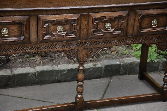 Image 5 of TITCHMARSH AND GOODWIN DRESSER BASE SIDEBOARD HALL TABLE.