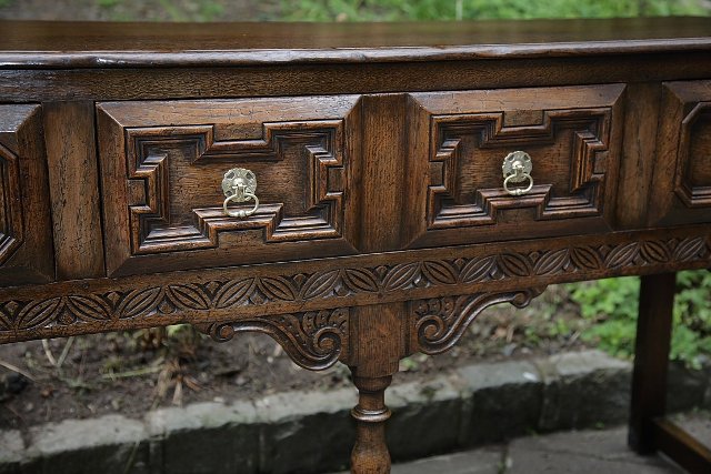 Image 8 of TITCHMARSH AND GOODWIN DRESSER BASE SIDEBOARD HALL TABLE.