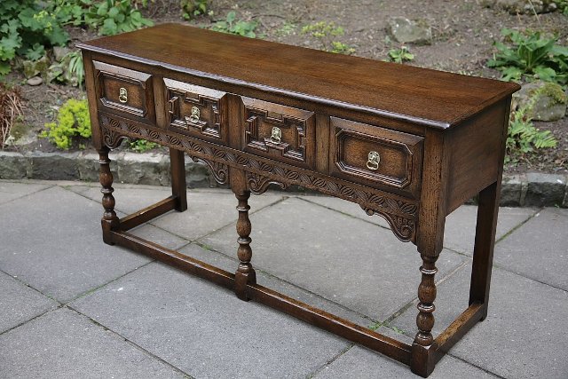 Image 9 of TITCHMARSH AND GOODWIN DRESSER BASE SIDEBOARD HALL TABLE.