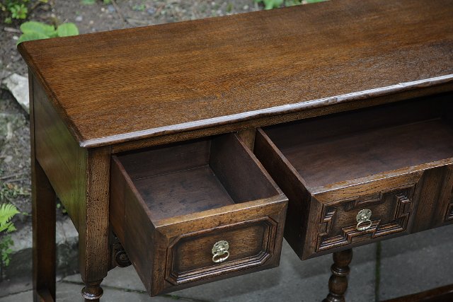Image 10 of TITCHMARSH AND GOODWIN DRESSER BASE SIDEBOARD HALL TABLE.