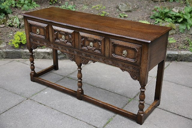 Image 16 of TITCHMARSH AND GOODWIN DRESSER BASE SIDEBOARD HALL TABLE.