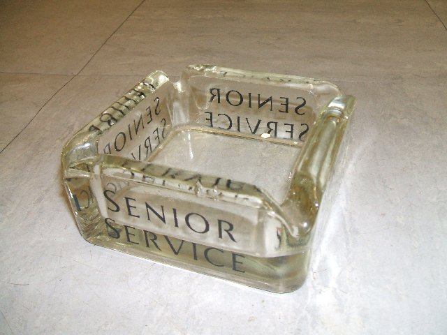 Image 2 of BREWERIANA - GLASS ASHTRAYS - SENIOR SERVICE - 1960'S