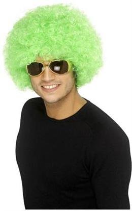 Image 2 of Green Curly Afro wig
