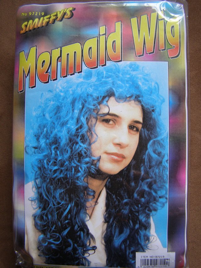 Preview of the first image of Blue Mermaid wig (Incl P&P).