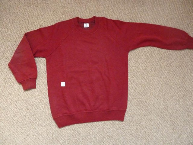 Preview of the first image of MAROON SCHOOL JUMPER/SWEATSHIRT.