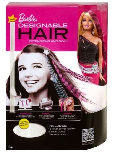 Preview of the first image of Barbie Doll - Barbie Designable Hair Extensions BNIB.