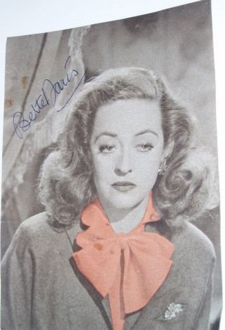 Preview of the first image of Bette Davis Original Film Legend Autograph.