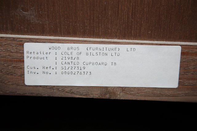 Image 12 of OLD CHARM TUDOR BROWN DRESSER BASE CANTED CUPBOARD SIDEBOARD