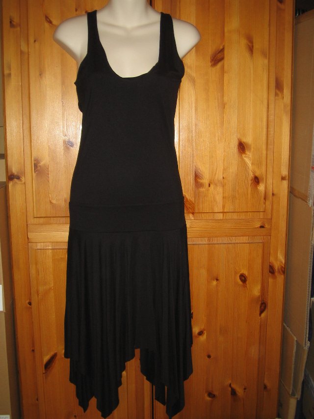 Image 2 of Black Sequin Jersey Salsa/Cockatil/Dance Dress UK10-12 BNWOT