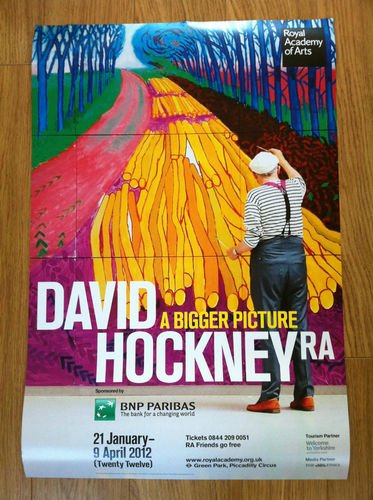Preview of the first image of David Hockney Original Exhibition Poster Royal Academy.