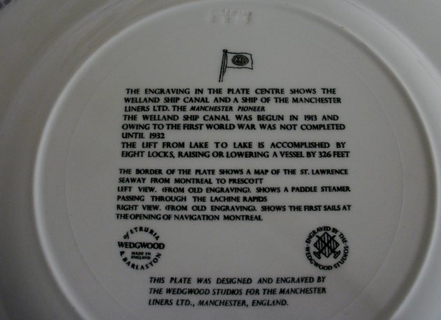 Image 2 of Manchester Liners Wedgewood Comm Plate Rare St Lawrence