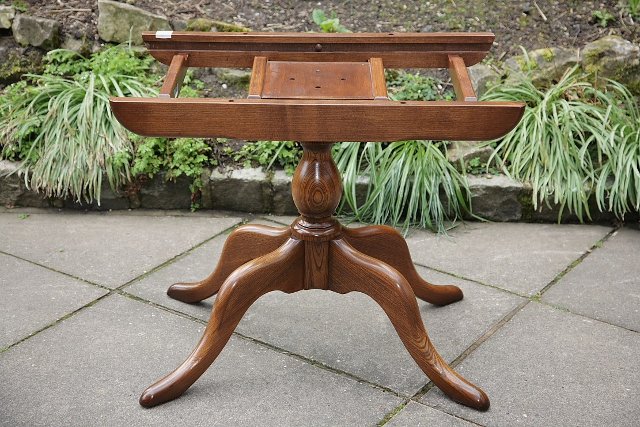 Image 27 of ERCOL ELM FRUITWOOD DINING SET CHESTER TABLE AND FOUR CHAIRS