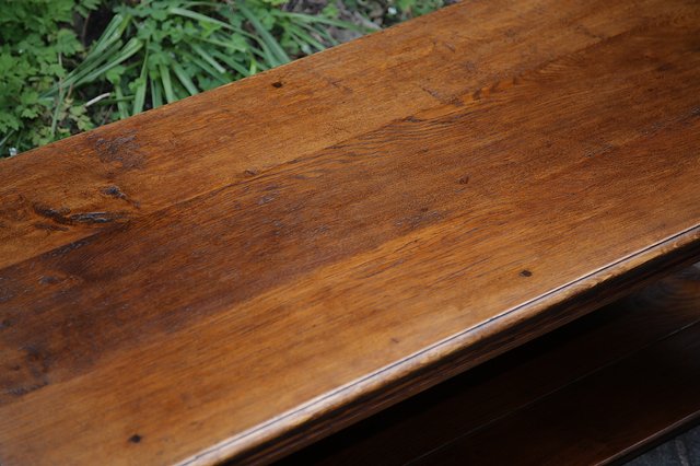 Image 11 of TITCHMARSH & GOODWIN STYLE SOLID OAK POTBOARD COFFEE TABLE