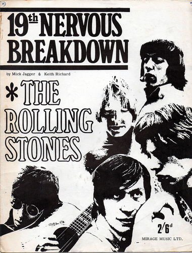 Preview of the first image of Rolling Stones Orig Sheet Music 19th Nervous Breakdown.