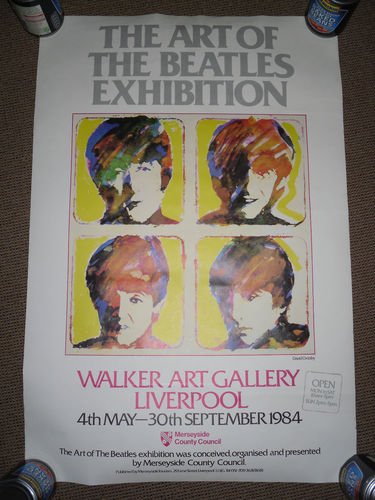 Preview of the first image of Beatles Art of the Beatles Exhibition Poster 1984.