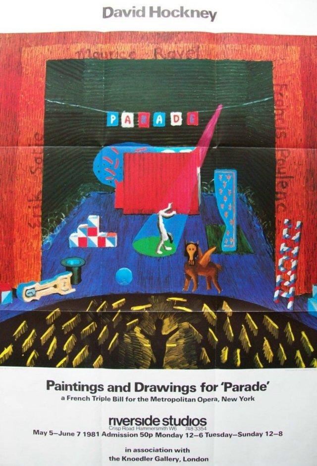 Image 2 of David Hockney Original Exhibition Poster 1981