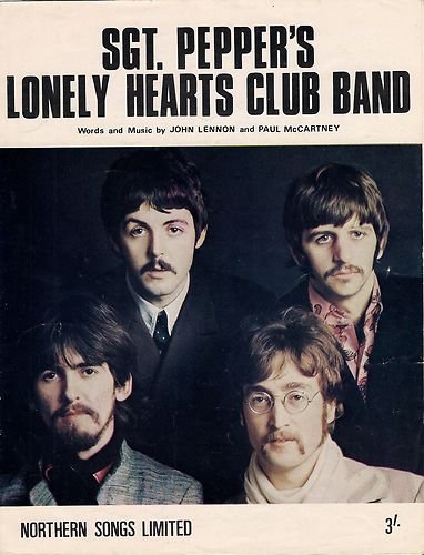 Preview of the first image of Beatles Orig Sheet Music Sgt Peppers Lonely Hearts Club Band.