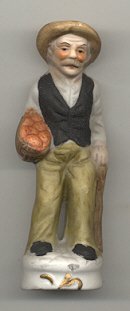 Preview of the first image of OLD MAN WITH BASKET OF ORANGES UNGLAZED **VGC**.
