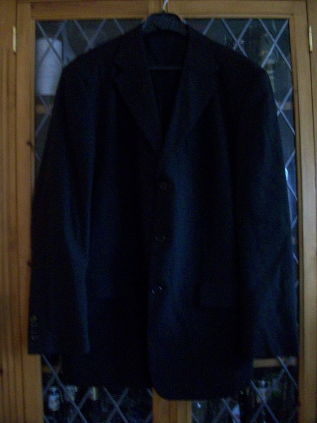 Preview of the first image of CIRO CITTERIO BLACK TWILL WEAVE JACKET 40R **GC**.