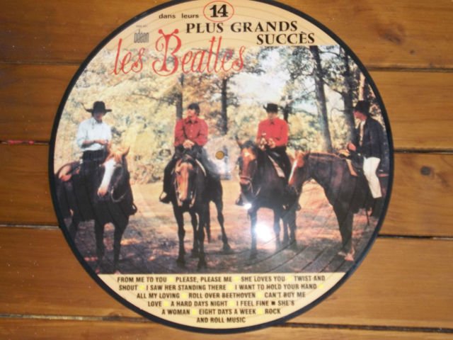 Preview of the first image of Beatles Dans Leurs 14 Plus Grands Succes Picture Disc.
